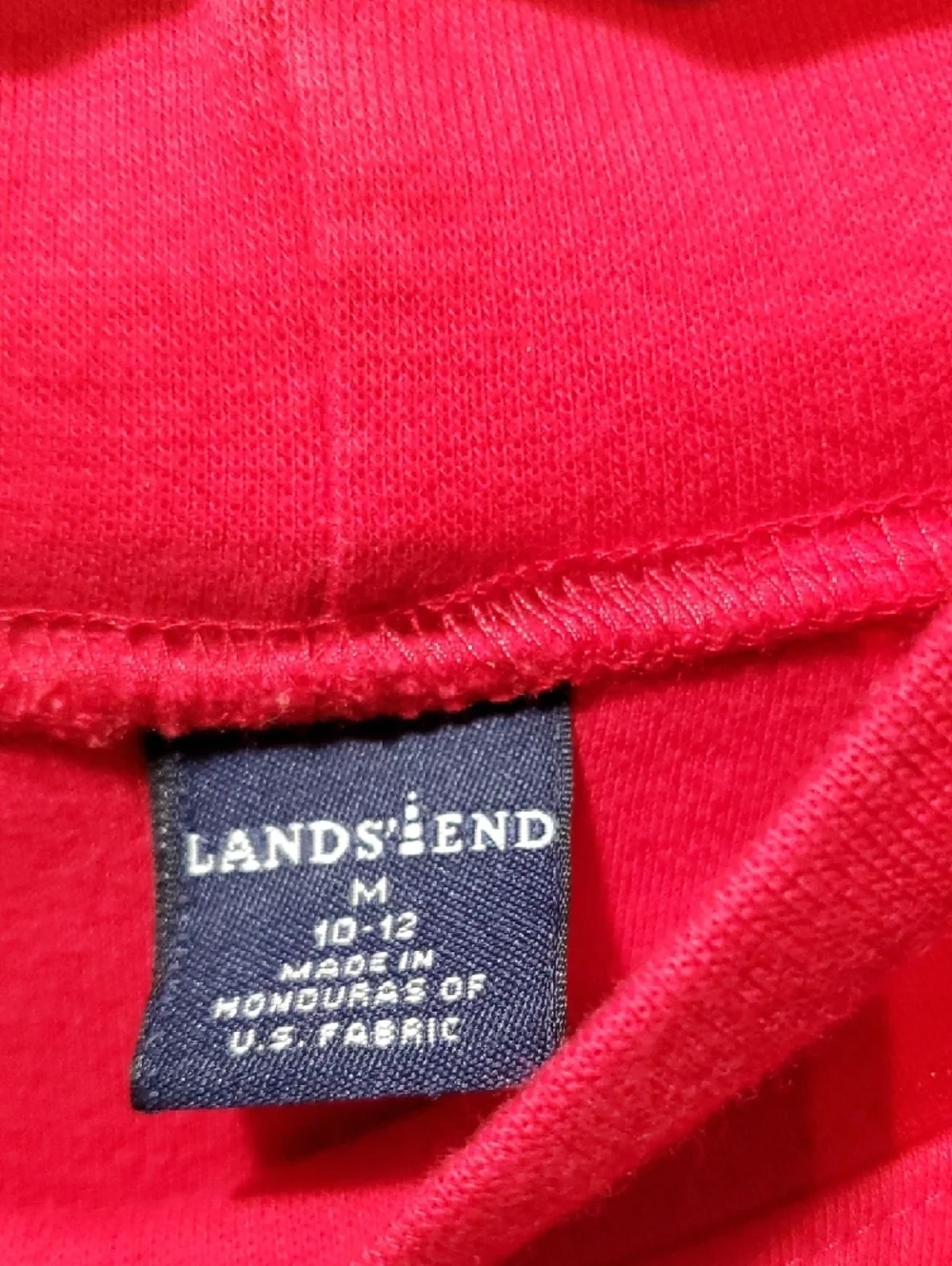 Lands' End Red Women's Long-Sleeve Mock Neck Top